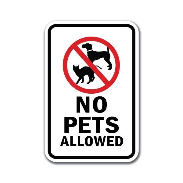 18 in Height, 0.12 in Width, Aluminum, 12" x 18", A-1218 Pet-Animal - NoPetAllo